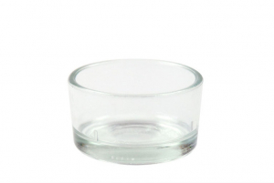 Świecznik - szklana oprawka na tealight